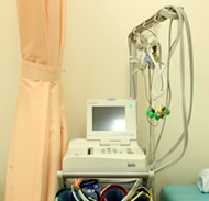 心電図検査と血圧脈波検査画像